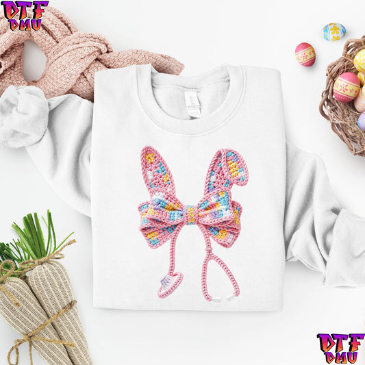 EASTER Faux Yarn/Crochet DTF Transfer Print