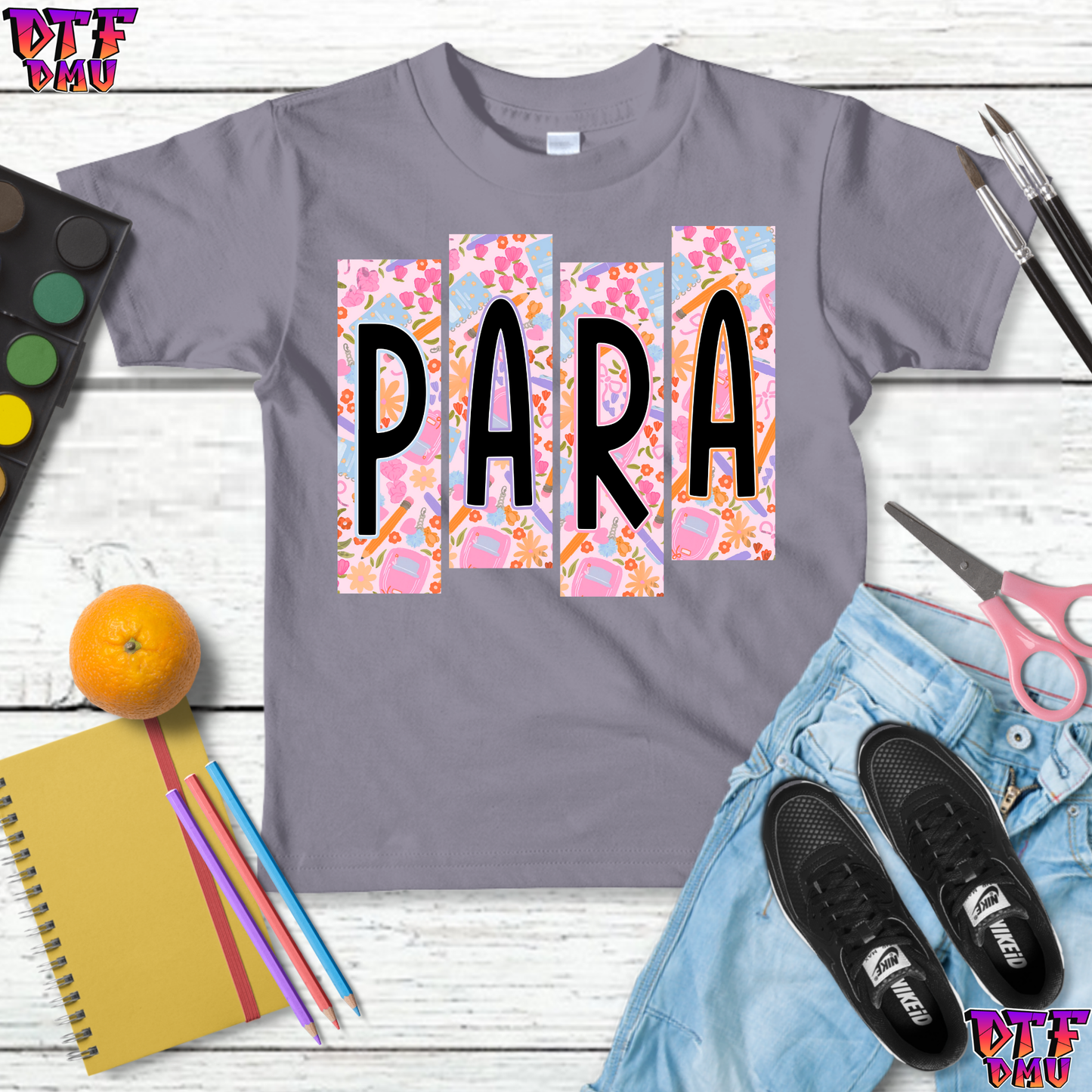 Title Back to School DTF Transfer Print