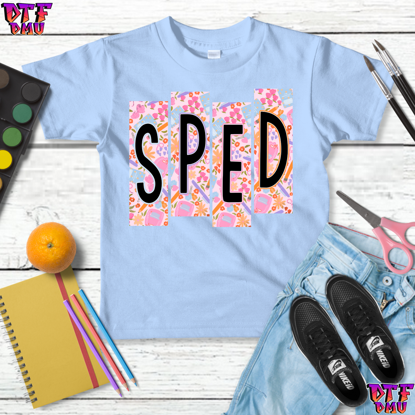 Title Back to School DTF Transfer Print