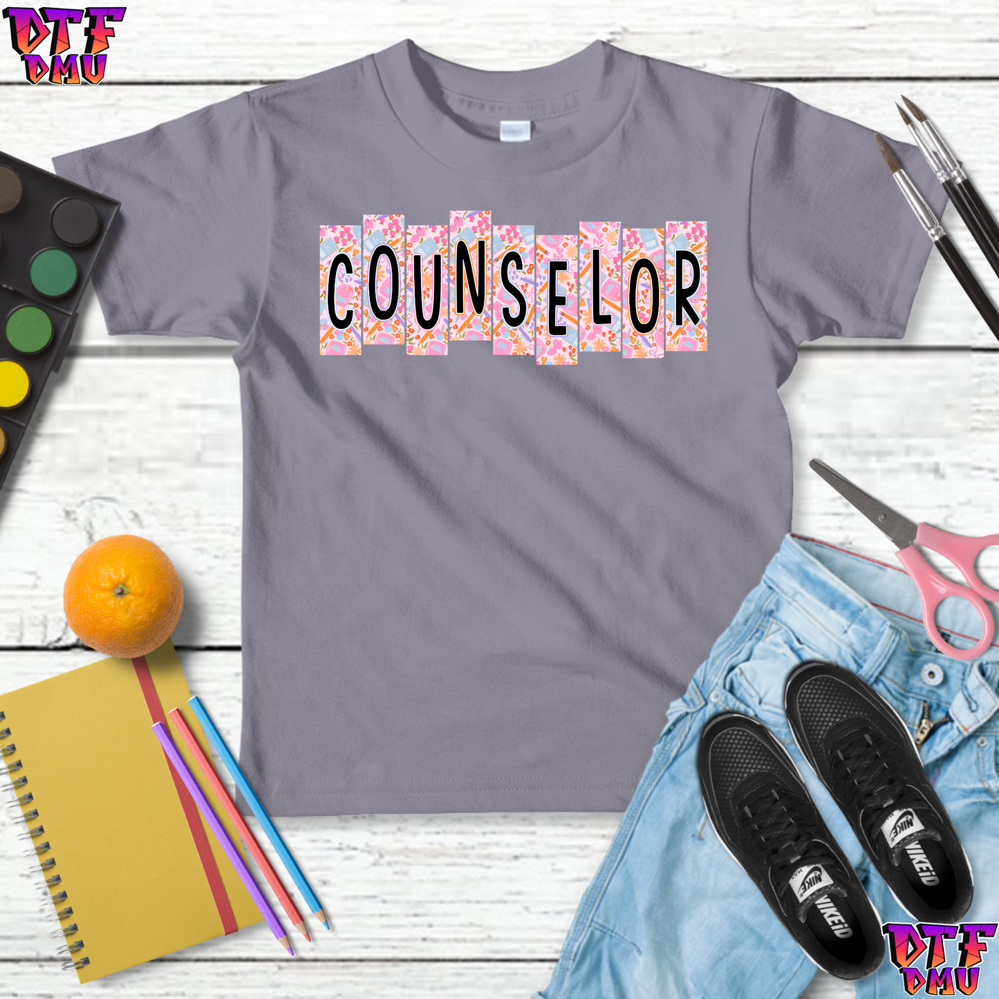 Title Back to School DTF Transfer Print