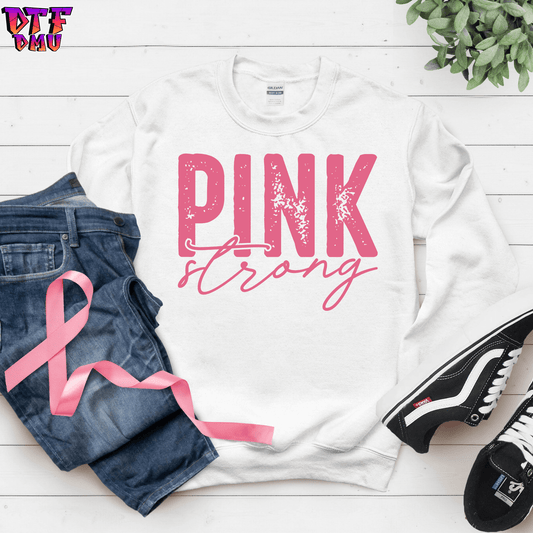 PINK STRONG CANCER DTF Transfer Print.
