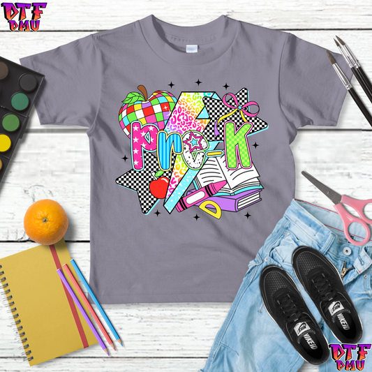 Groovy Back To School DTF Transfer Print