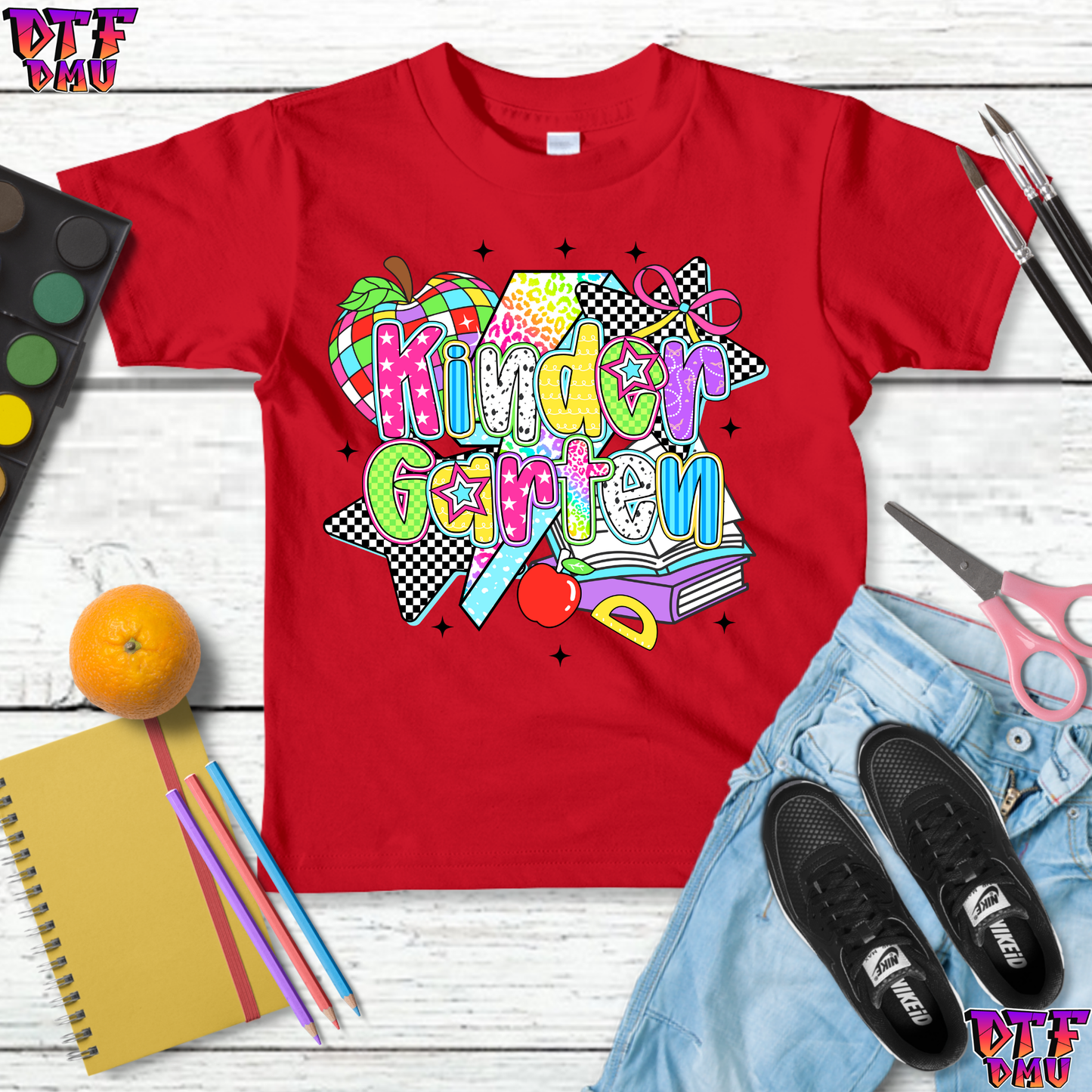 Groovy Back To School DTF Transfer Print