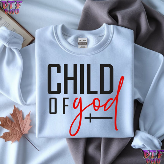 CHILD OF GOD Christian DTF Transfer Print.