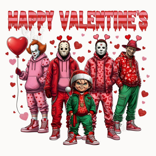Happy Valentine's Day DTF Transfer Print Only