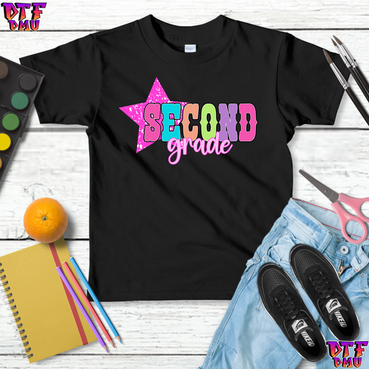 Faux Glitter Back To School DTF Transfer Print