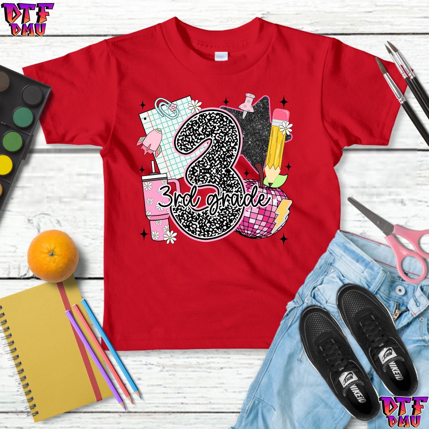 Composition Grade Back to School DTF Transfer Print