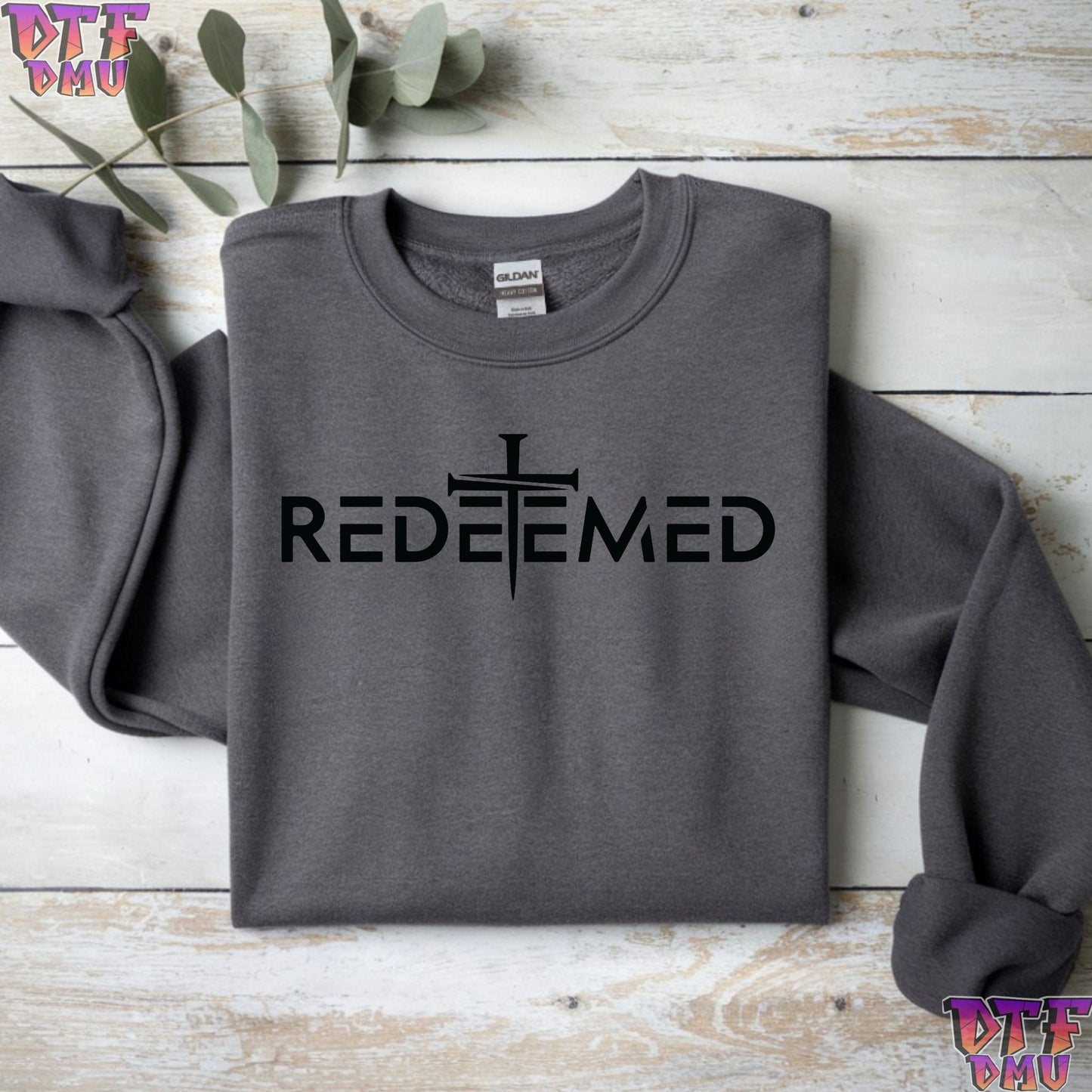 REDEEMED Christian DTF Transfer Print.