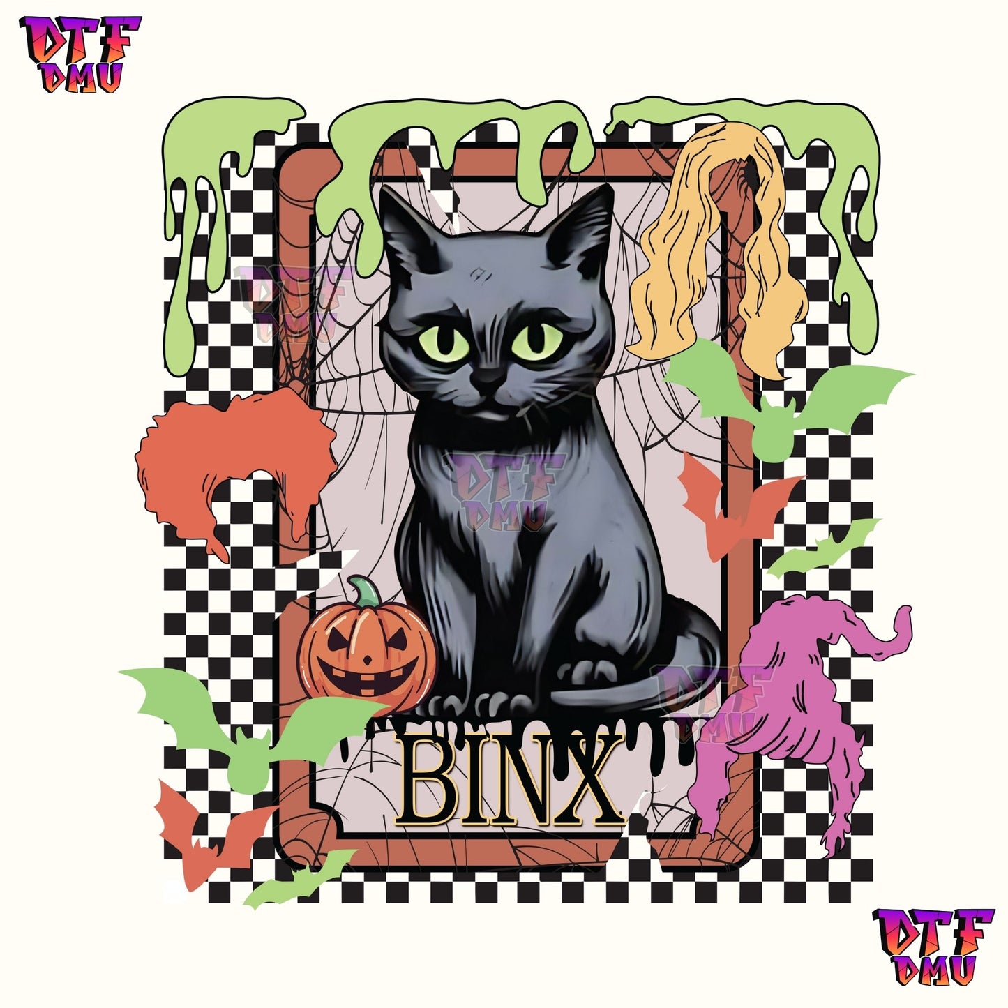BINX CAT (DTF Ready to Apply Transfer Print)
