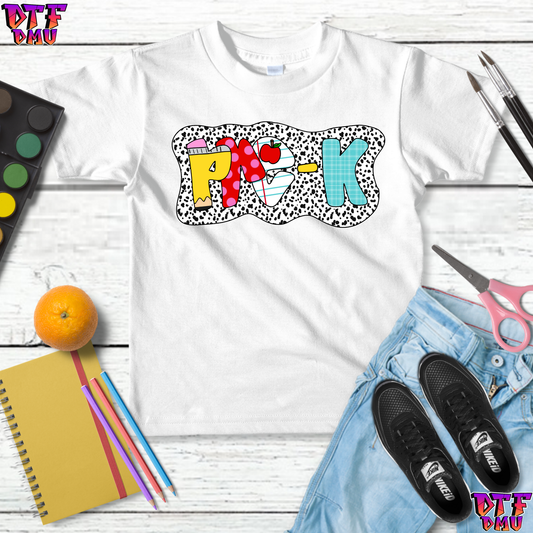 Back to School DTF Transfer Print