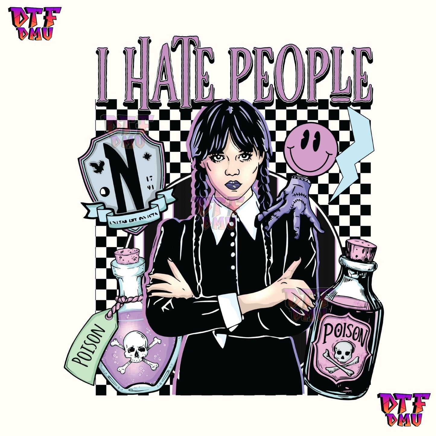 I hate People Wednesday (DTF Ready to Apply Transfer Print)