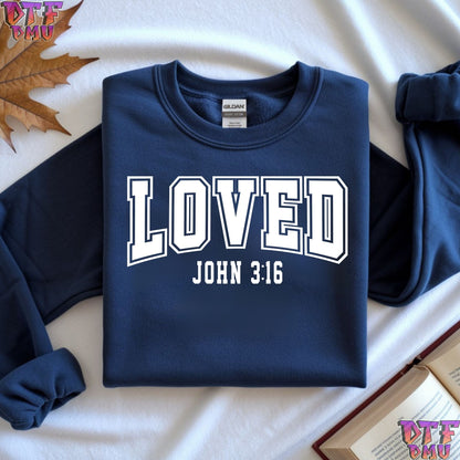 LOVED Christian DTF Transfer Print.