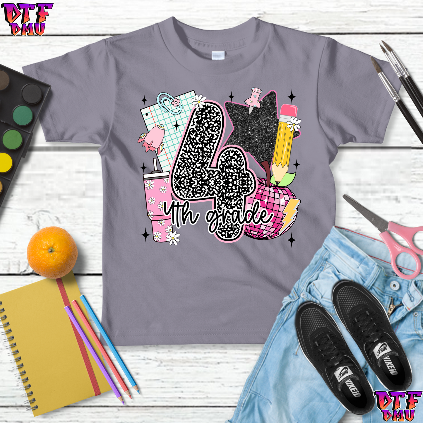 Composition Grade Back to School DTF Transfer Print