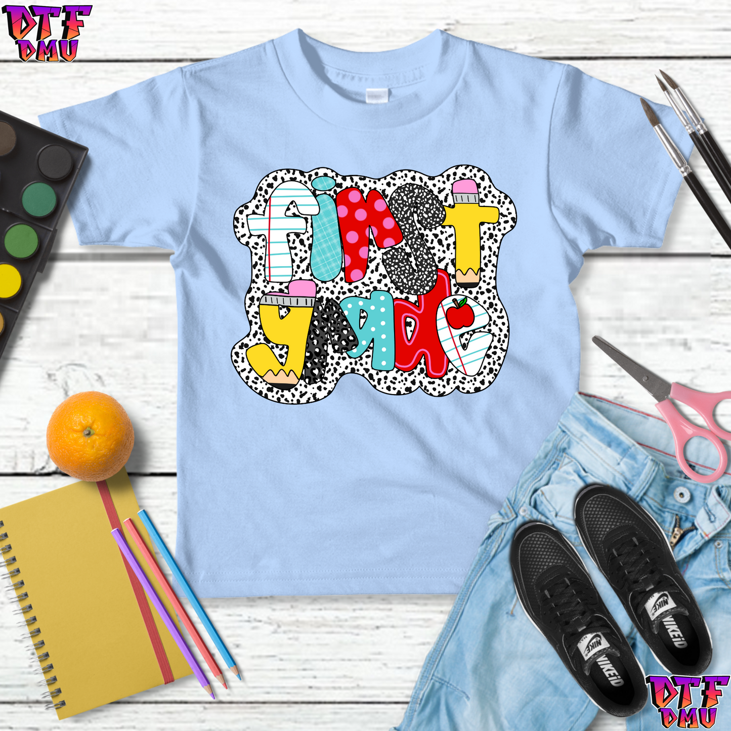 Back to School DTF Transfer Print