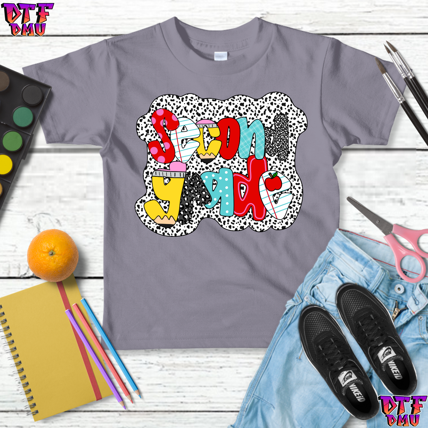 Back to School DTF Transfer Print