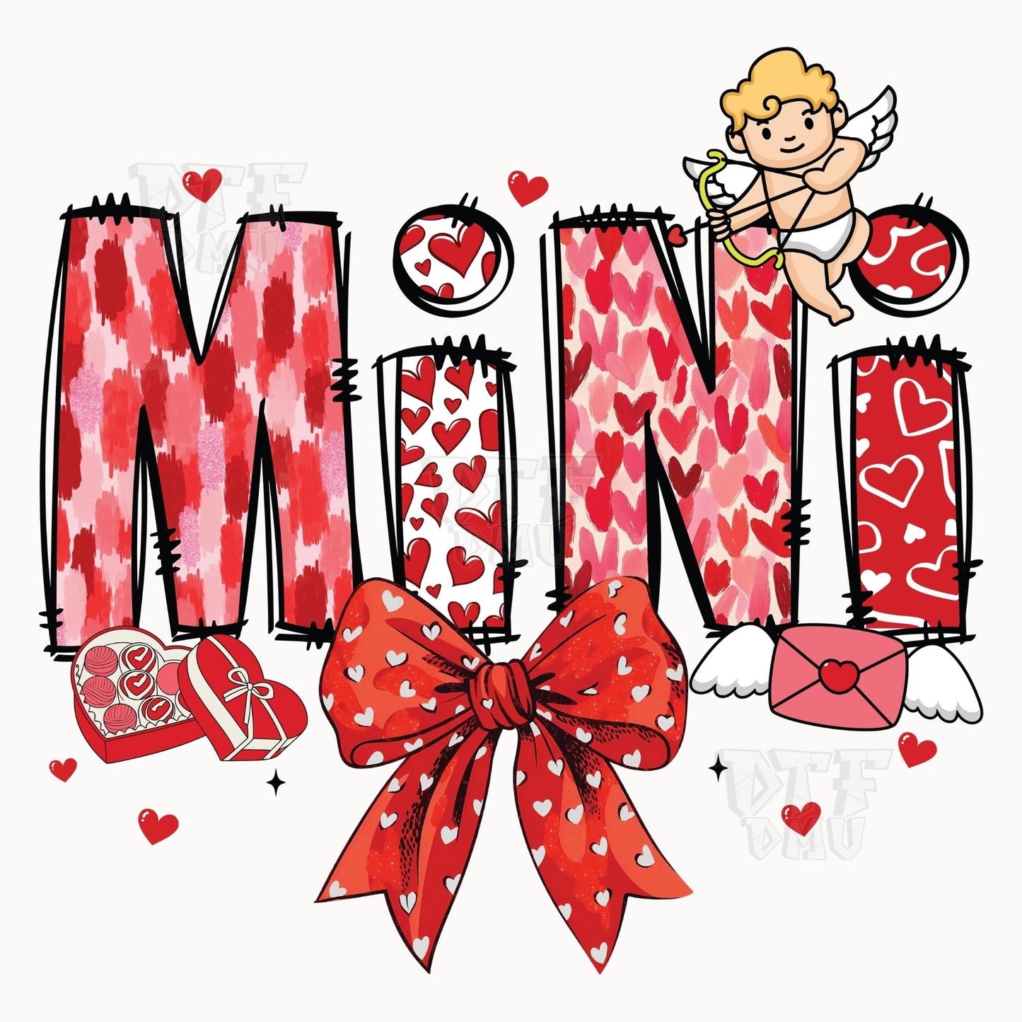Family Theme Valentine's Day DTF Transfer Print Only