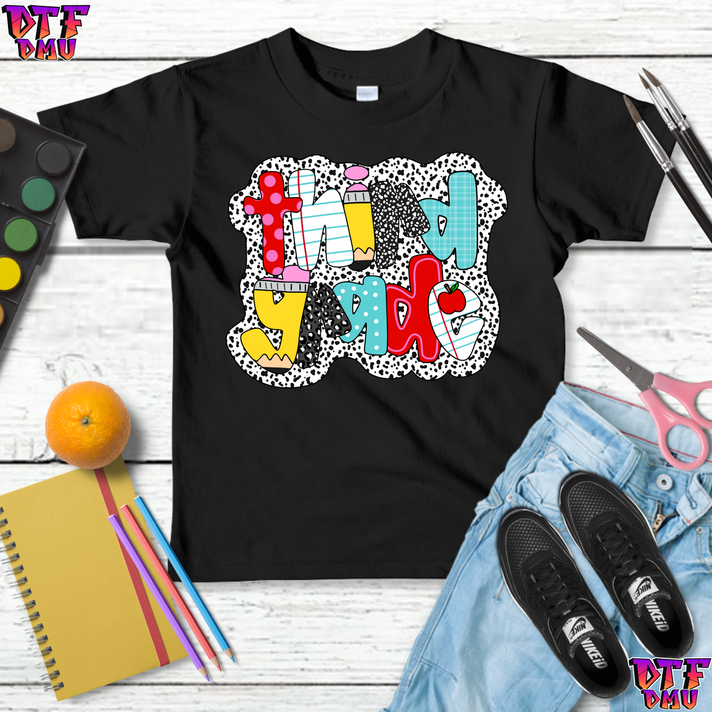 Back to School DTF Transfer Print