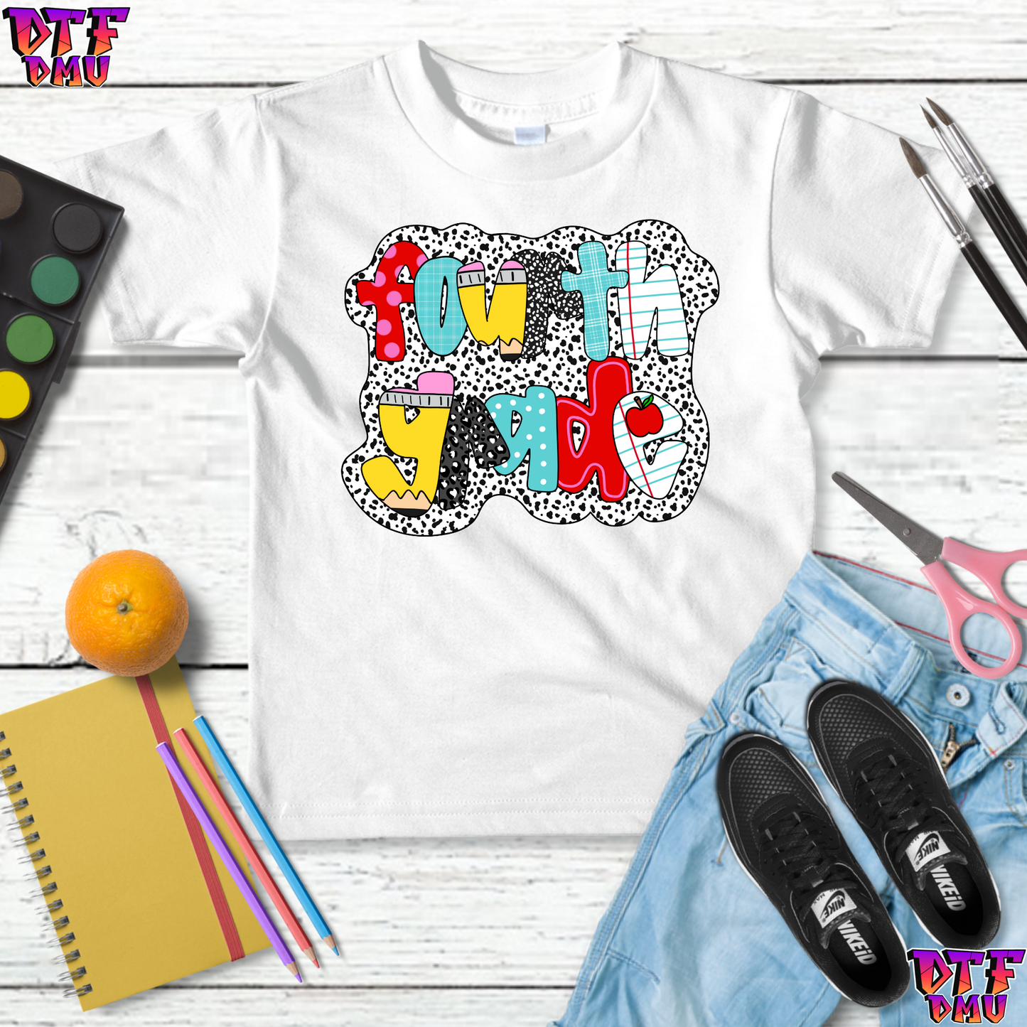 Back to School DTF Transfer Print