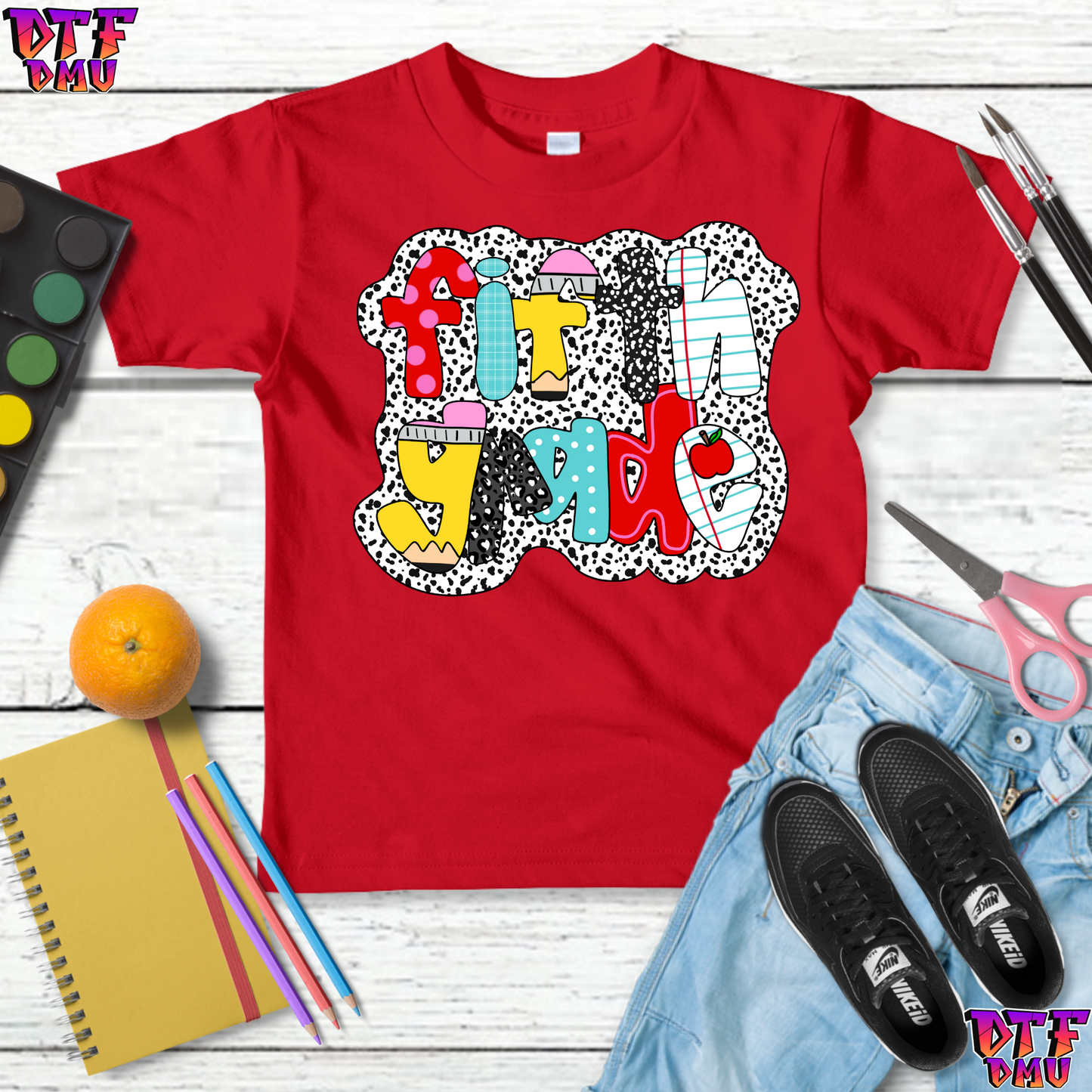 Back to School DTF Transfer Print