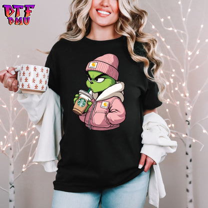Holiday StarB/Dunkin Grinch DTF Transfer Print only