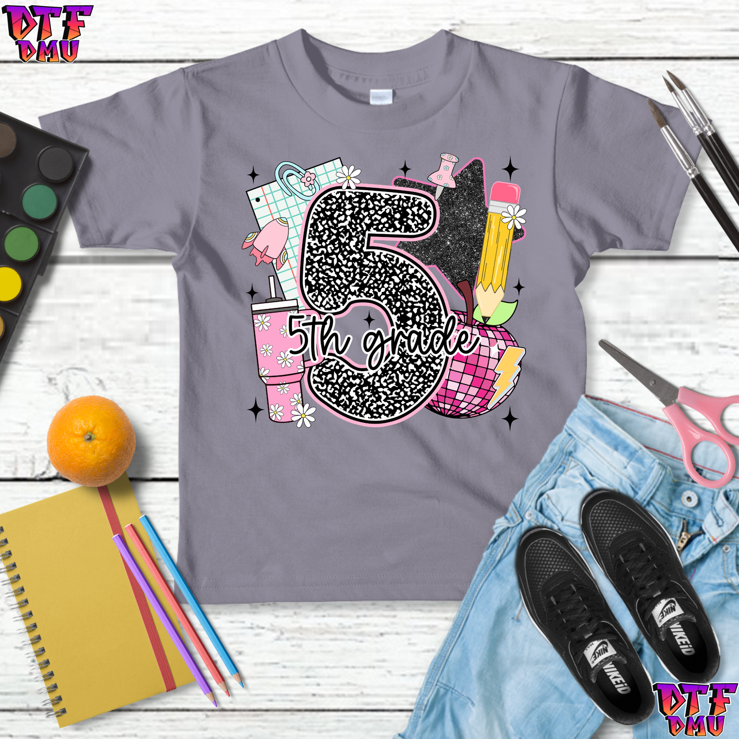 Composition Grade Back to School DTF Transfer Print