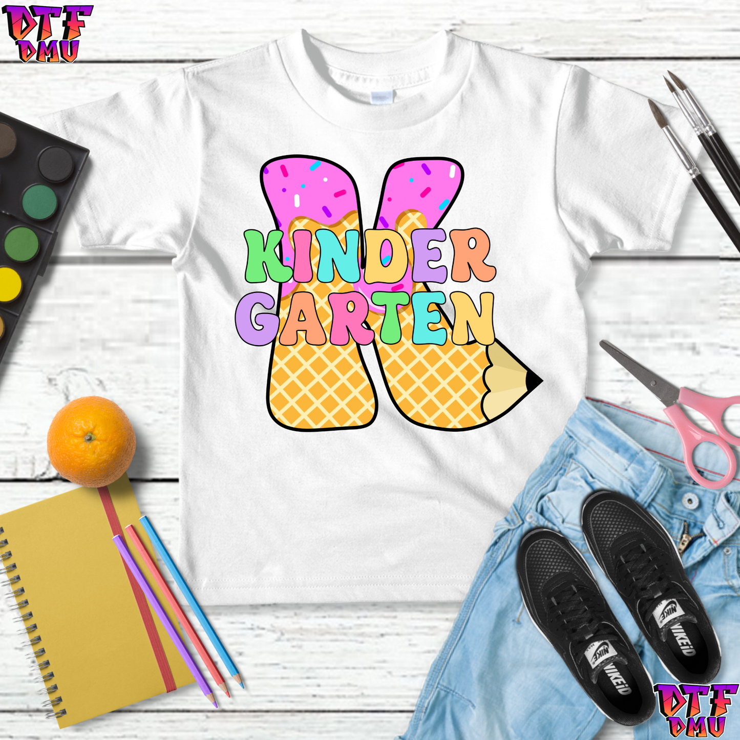 Back to School DTF Transfer Print