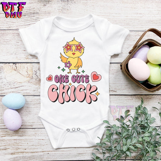 One Cute CHICK Easter DTF Transfer