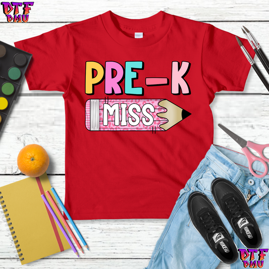 Back to School DTF Transfer Print