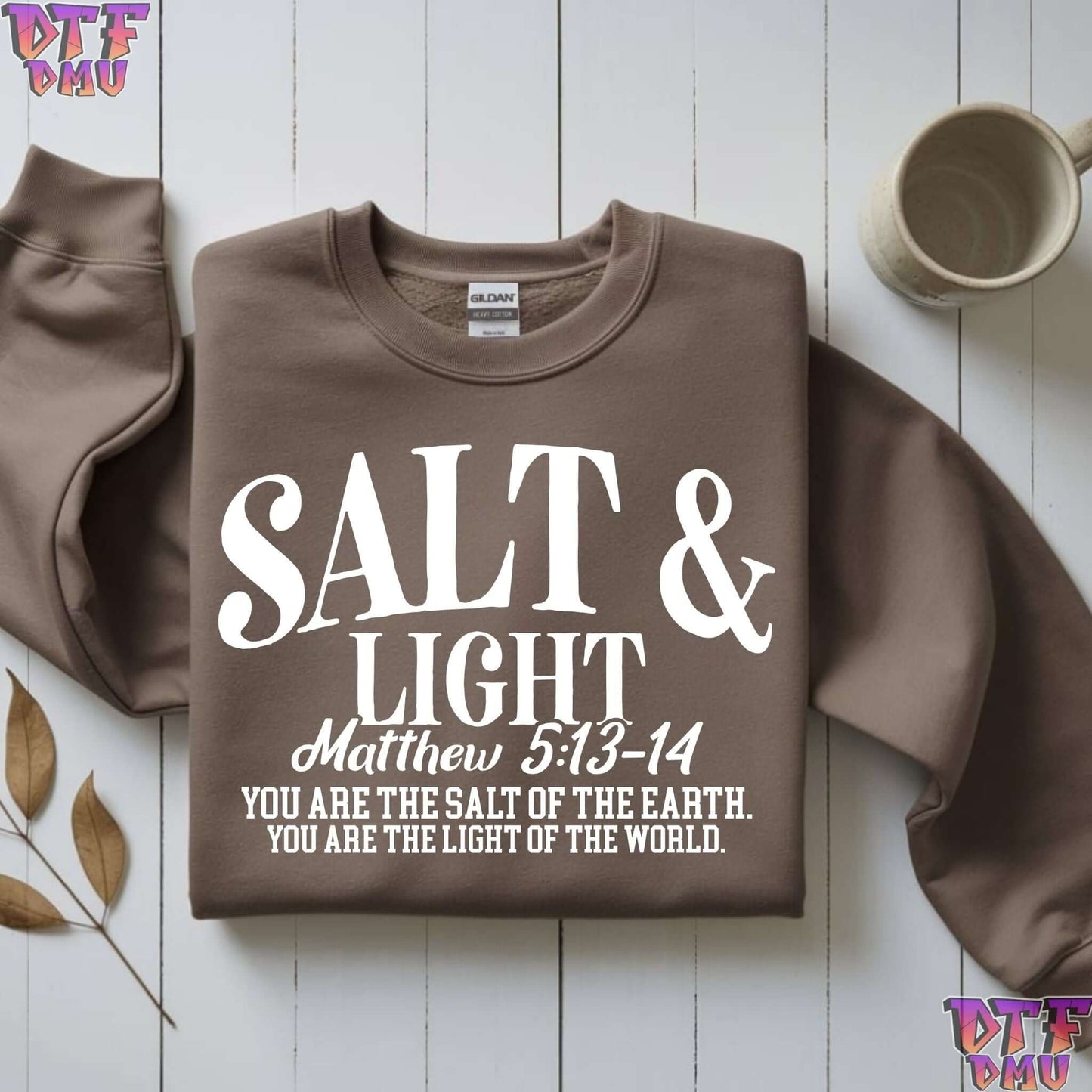 SALT & LIGHT Christian DTF Transfer Print.