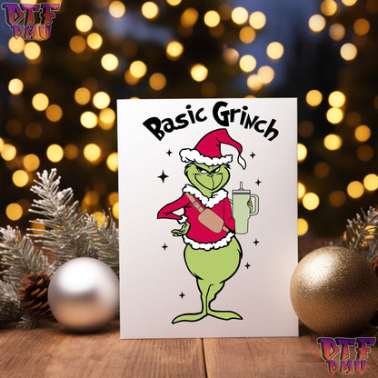 BASIC GRINCH T-SHIRT DTF Transfer Print Only