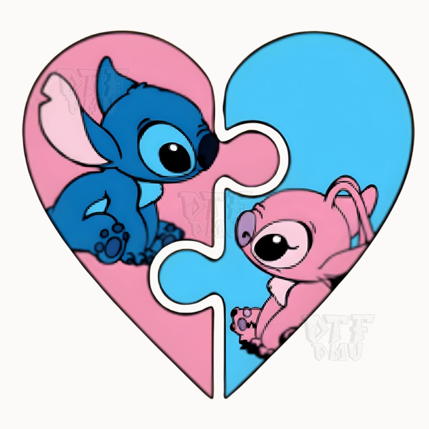 Love Heart Valentine's Day DTF Transfer Print Only