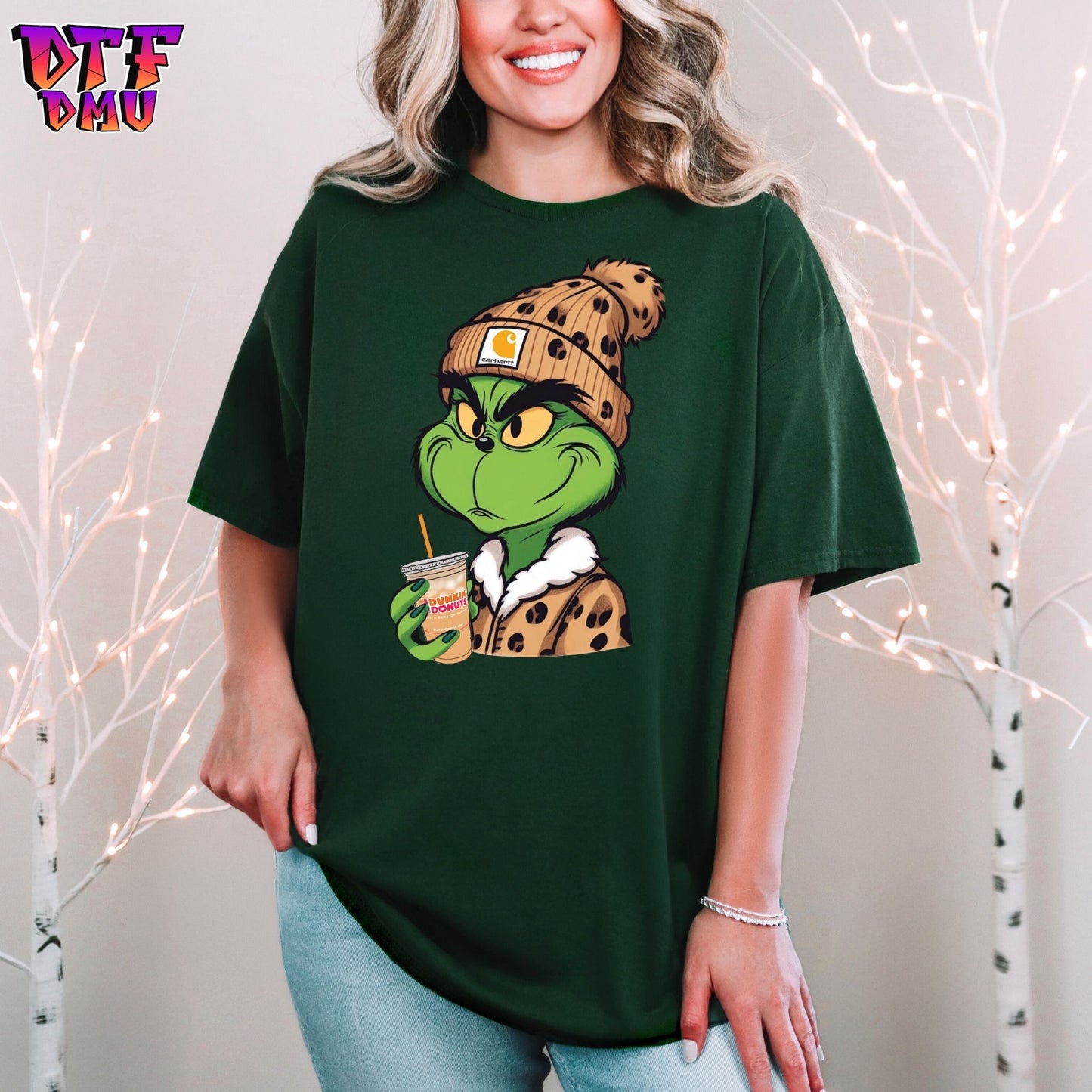 Holiday StarB/Dunkin Grinch DTF Transfer Print only