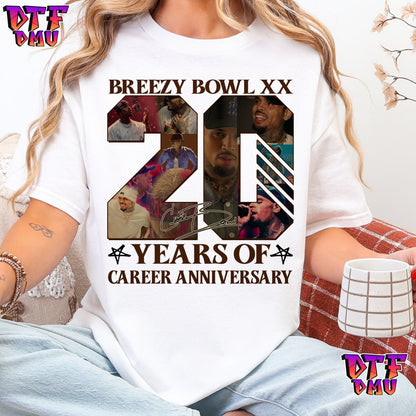 BREEZY BOWL 20 YEARS T-SHIRT