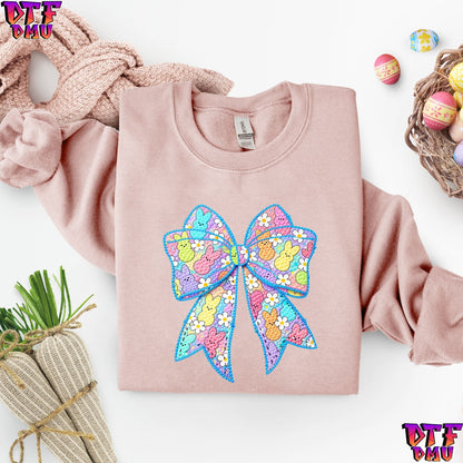 Easter Bow Faux Yarn/Crochet DTF Transfer Print