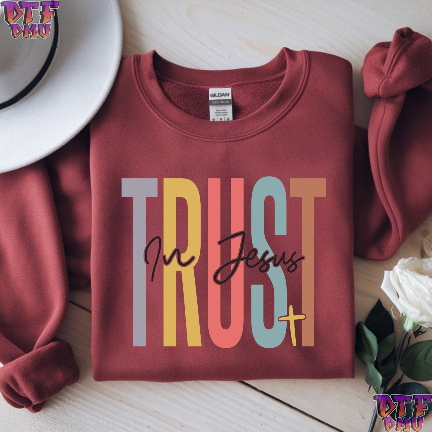 TRUST In Jesus Christian DTF Transfer Print.