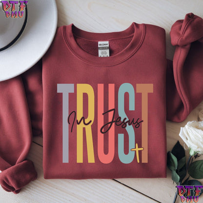 TRUST In Jesus Christian DTF Transfer Print.