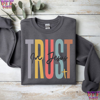 TRUST In Jesus Christian DTF Transfer Print.
