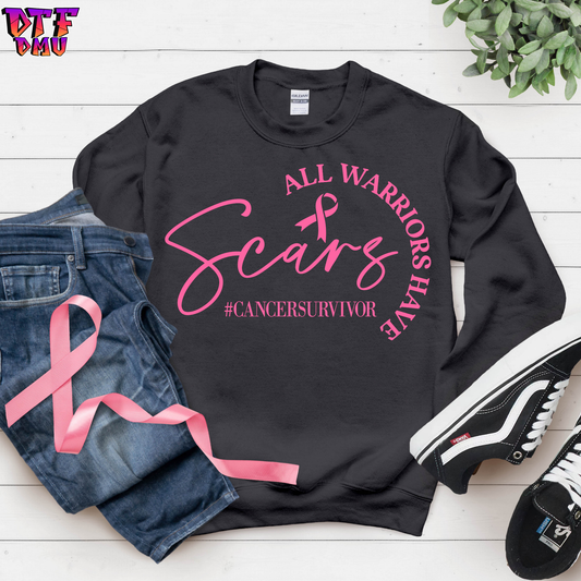 All Warriors Have Scars DTF Transfer Print.