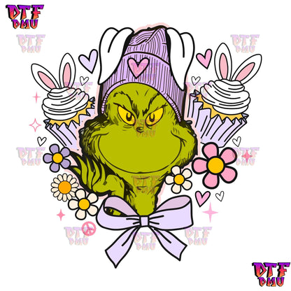 Easter Grinch DTF Transfer Print