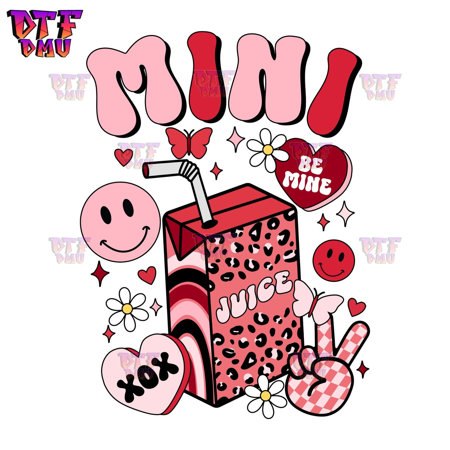 Mama Mini Retro Valentine's Day DTF Transfer Print